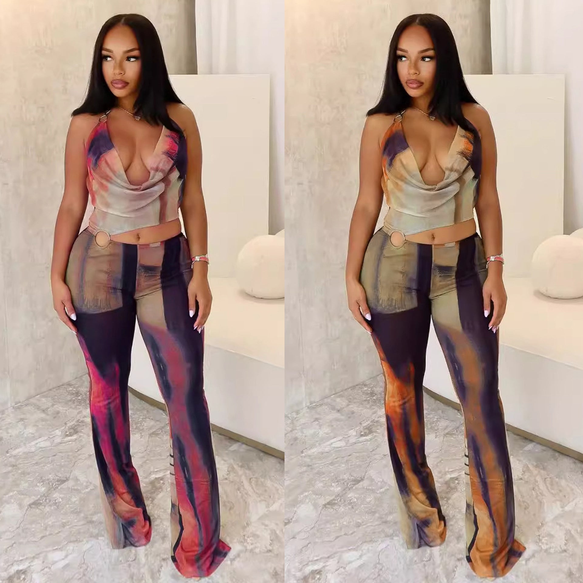 Women's Sleeveless Wide-Leg Loose Fit Jumpsuit