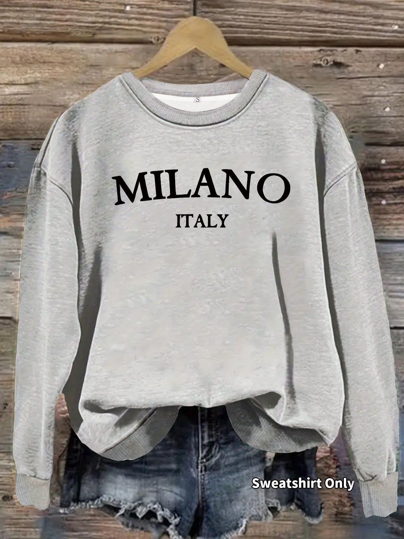 Women's Milano Print Long-Sleeve Sweatshirt
