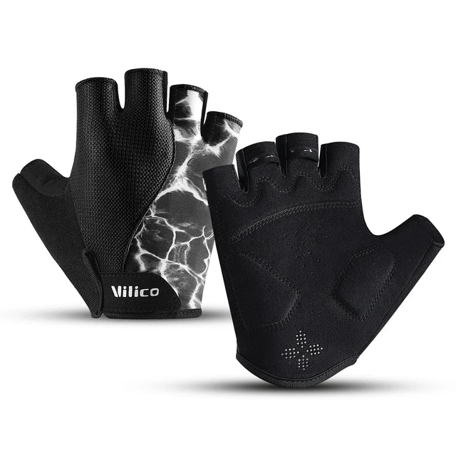 Half Finger Cycling & Fitness Gloves – Anti-Slip Shock-Absorbing Sports Gloves