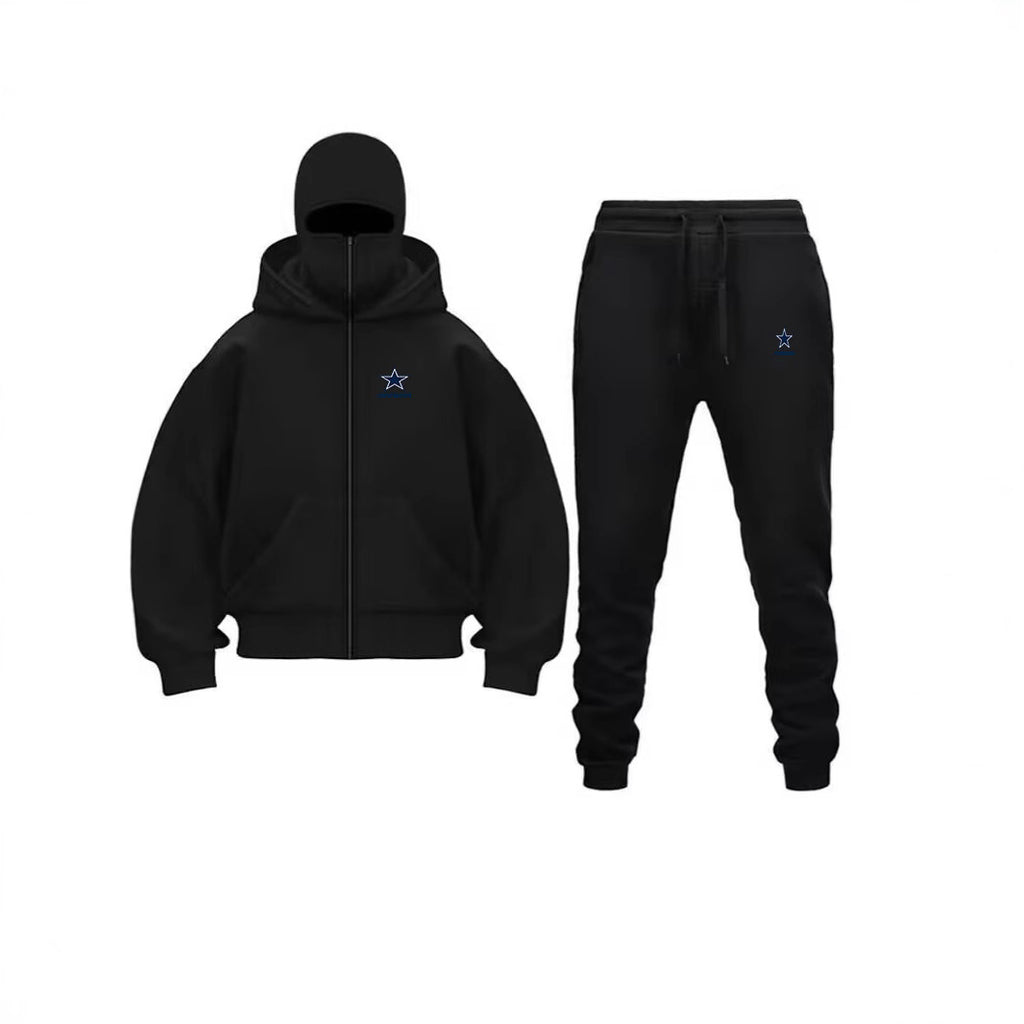 Men's Double-Hooded Zip-Up Sweatshirt
