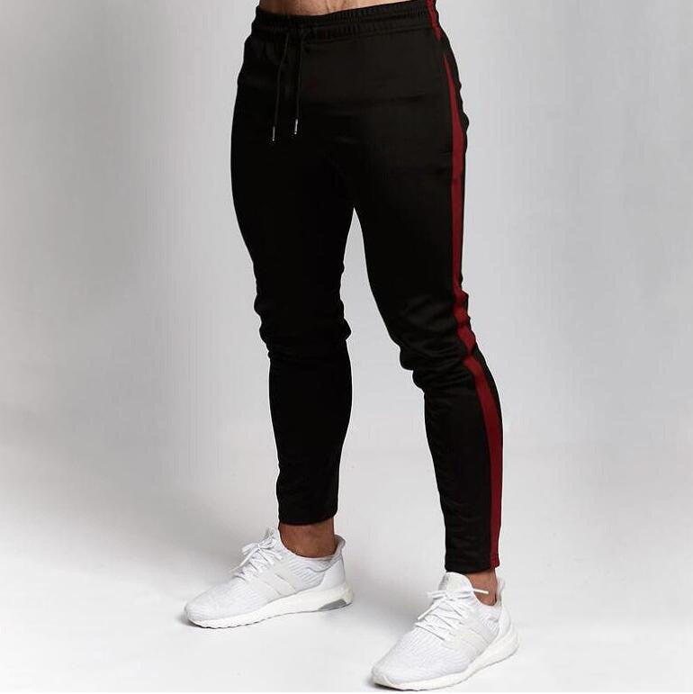 Men's Slim Fit Ankle Strap Fitness Pants
