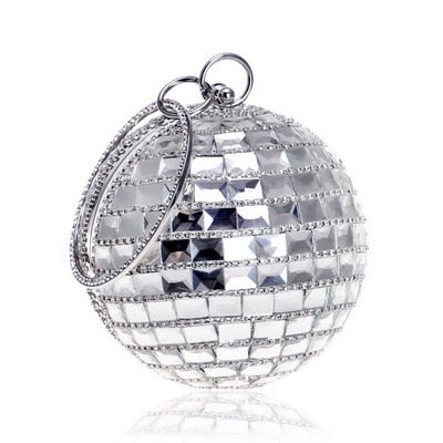 Crystal Ball Tassel Evening Clutch