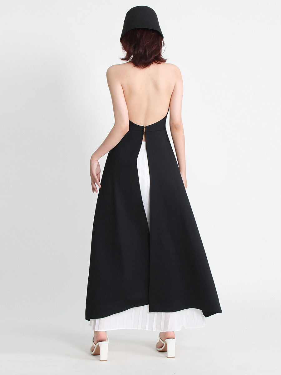 Women's Halter Neck Sleeveless Irregular 2-Piece Set