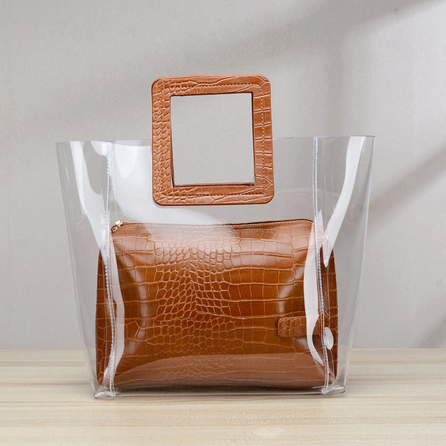 Transparent Beach Tote Bag