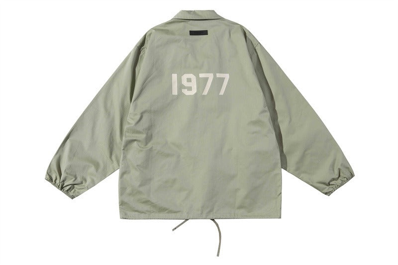 Men's Flocked Print High Street Loose Fit Jacket – Bamboo Fiber Spring Outerwear