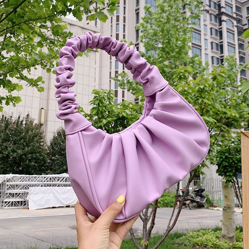 Candy Color Hobo Tote Bag