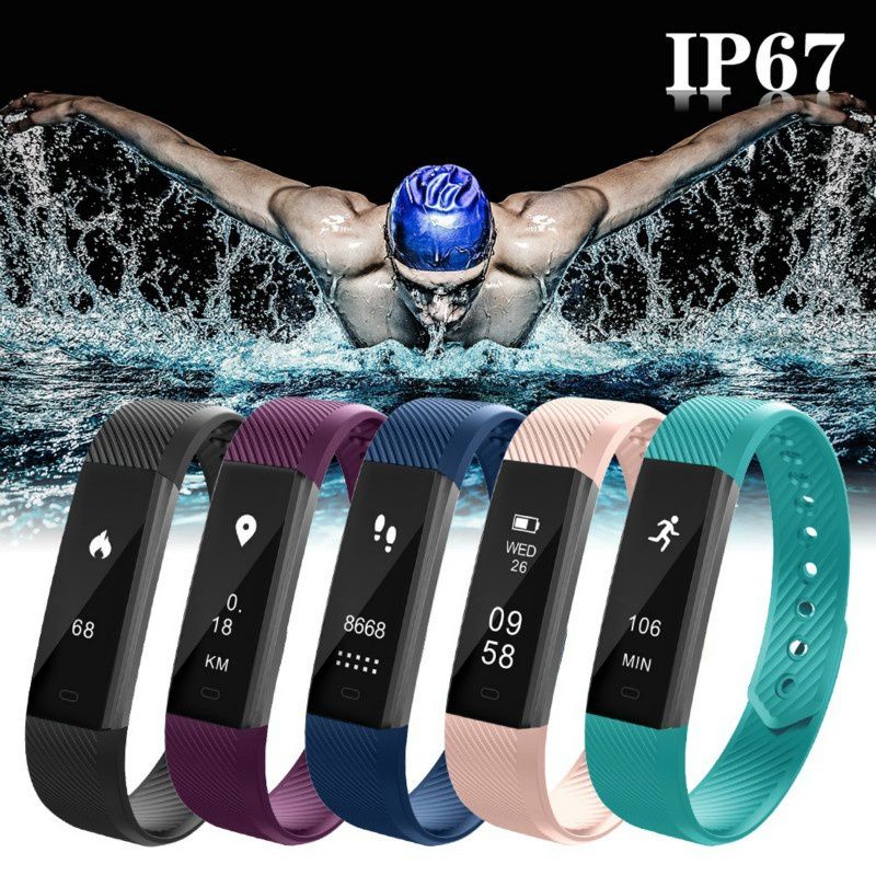 ID115 Smart Fitness Bracelet – Pedometer, Sleep Monitor & IP67