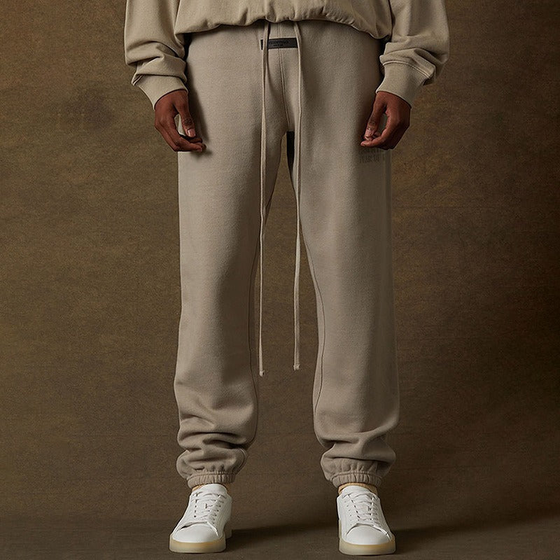 Double Line Silicone Letter Loose Jogger Pants
