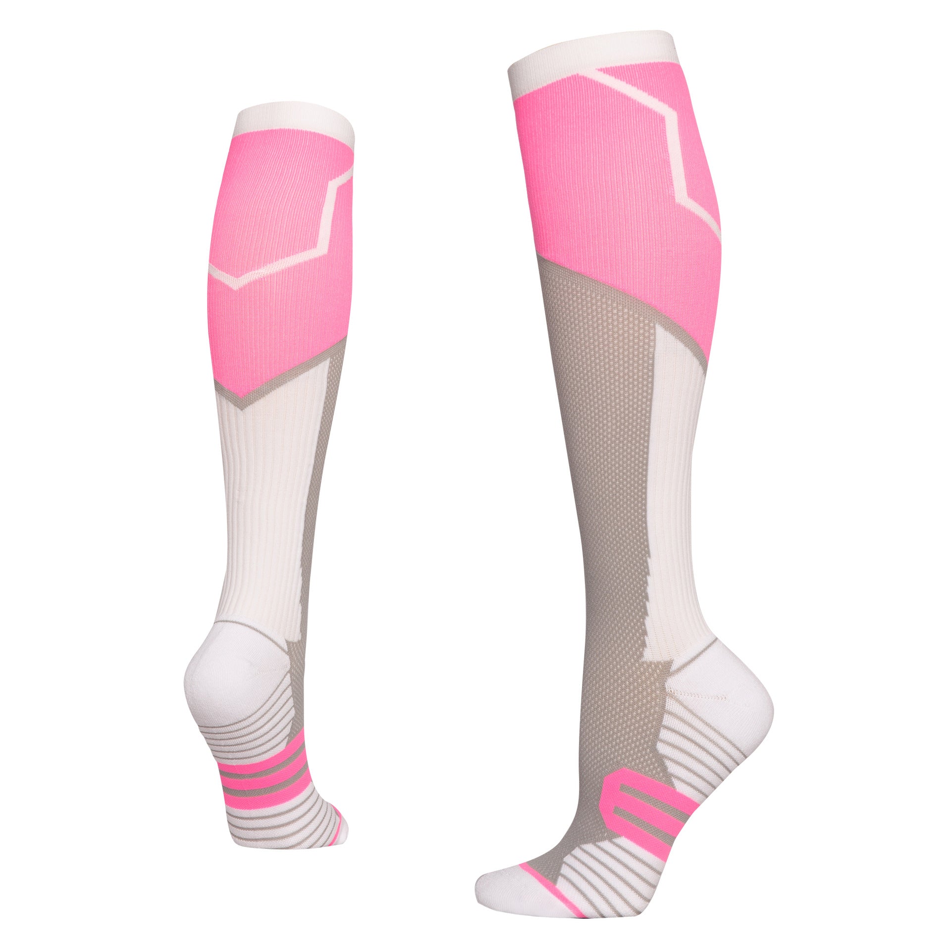 Women's Gradient Compression Socks – Long Tube Fitness & Skipping Rope Calf Socks