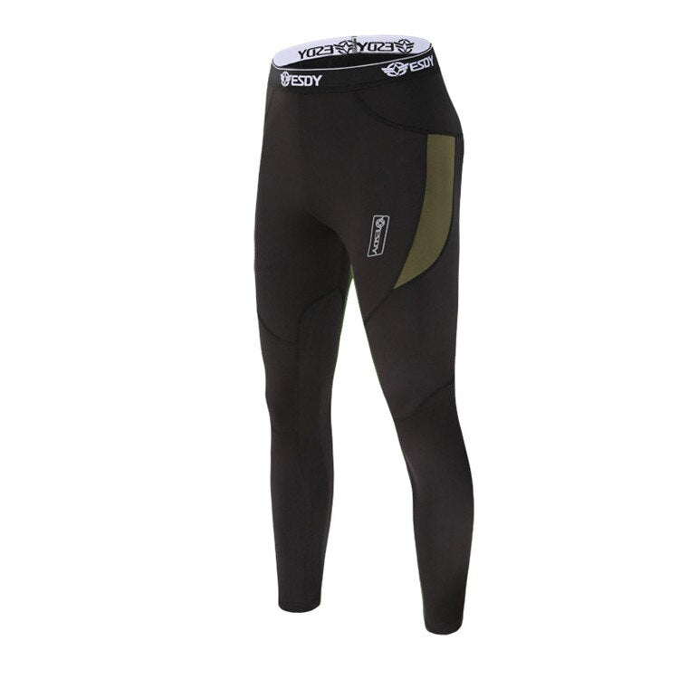 Men's Tactical Thermal Compression Set – Fleece-Lined Quick-Dry Long Sleeve Top & Pants