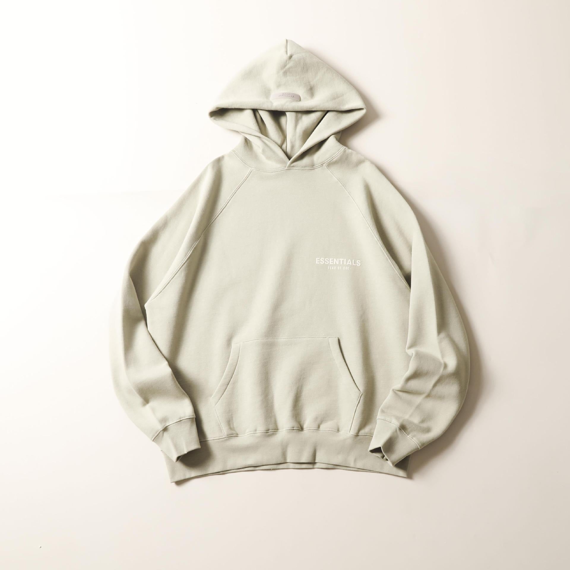 Flocking Letter Print Raglan Hoodie