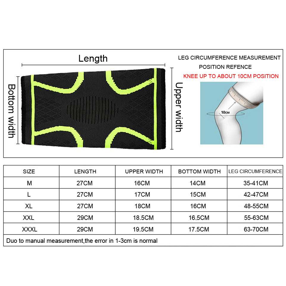 Compression Knee Pad Sleeve – Running, Cycling, Basketball & Volleyball Support