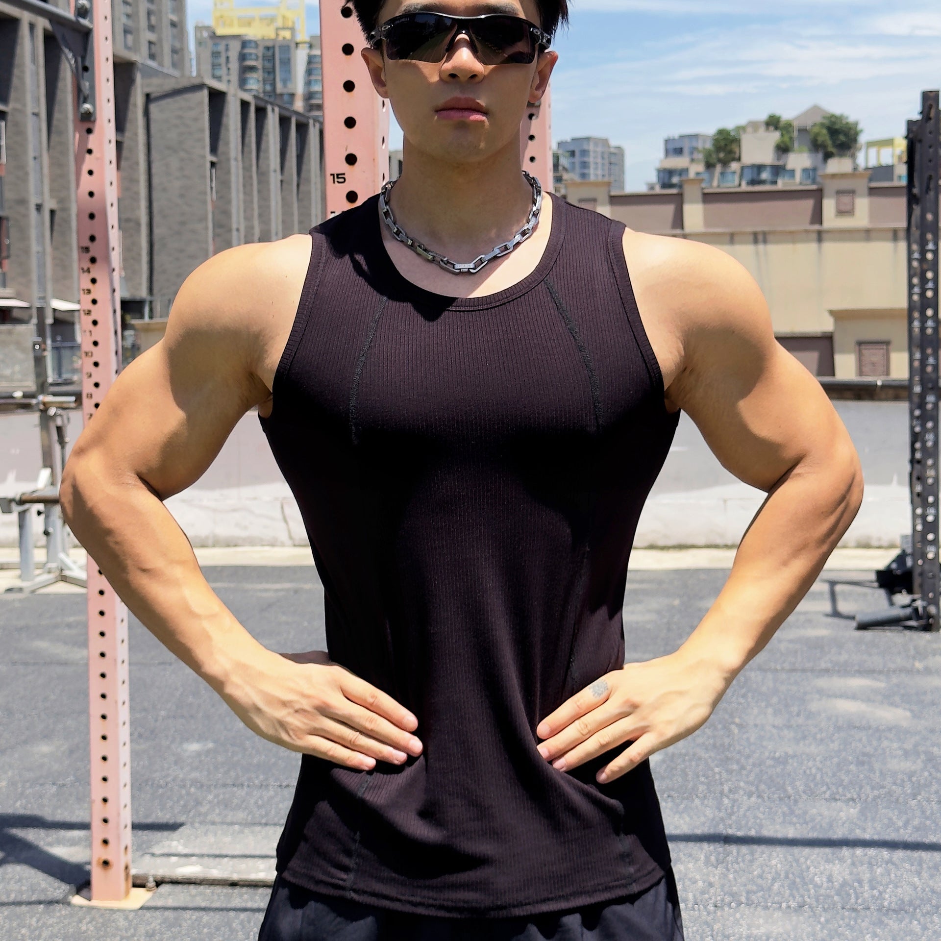 Men's Breathable Loose Muscle Vest — Fitness Training Tank Top