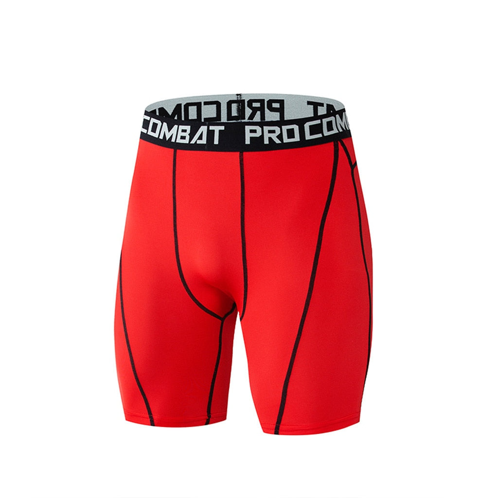 Men's Compression Bodybuilding Gym Shorts – Elastic Tight Fit