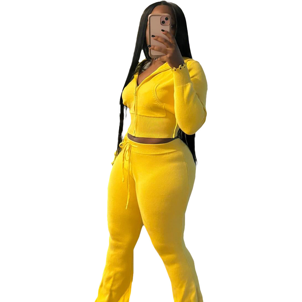 Women's 3D Knit Sweater & Pants Set