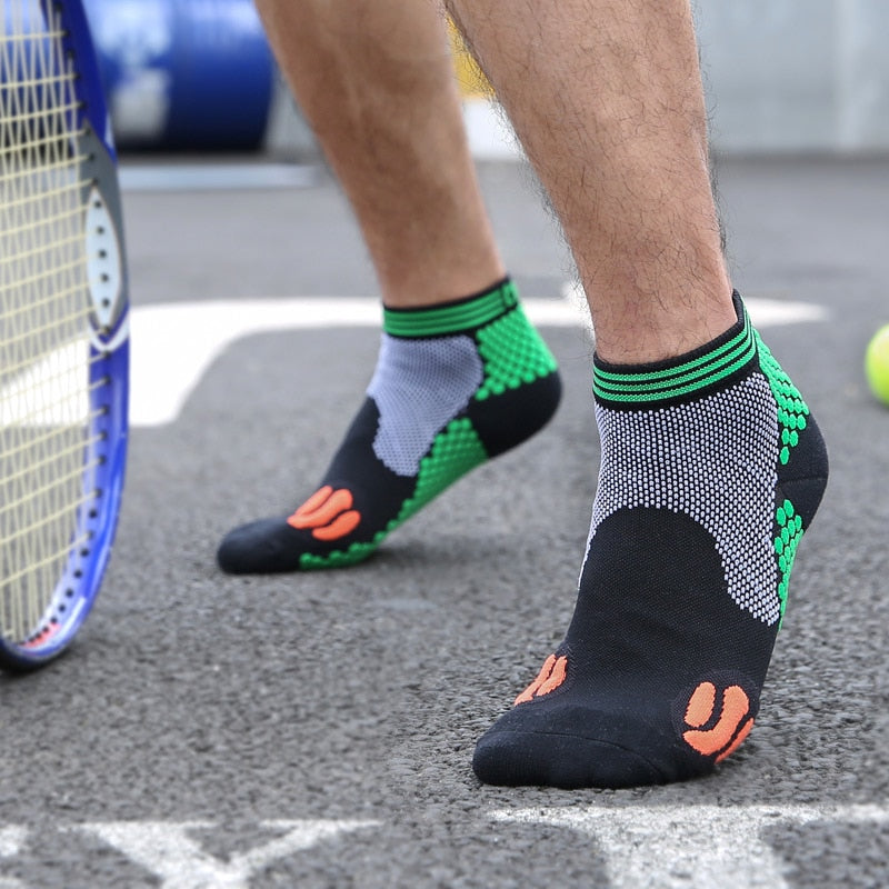Unisex Compression Sports Socks 10-15mmHg – Breathable Cotton Nylon Running & Cycling Socks