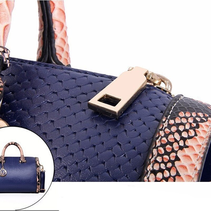 Women's Crocodile Print PU Leather Crossbody Bag – Structured Shoulder Bag