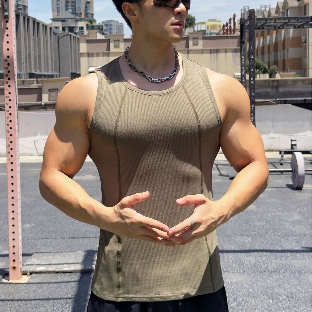 Men's Breathable Loose Muscle Vest — Fitness Training Tank Top