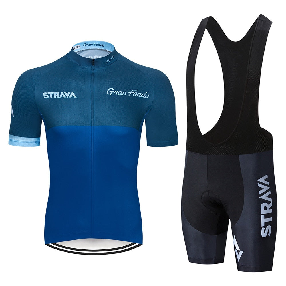Men's Pro Team Cycling Jersey & Bib Shorts Set – Short & Long Sleeve
