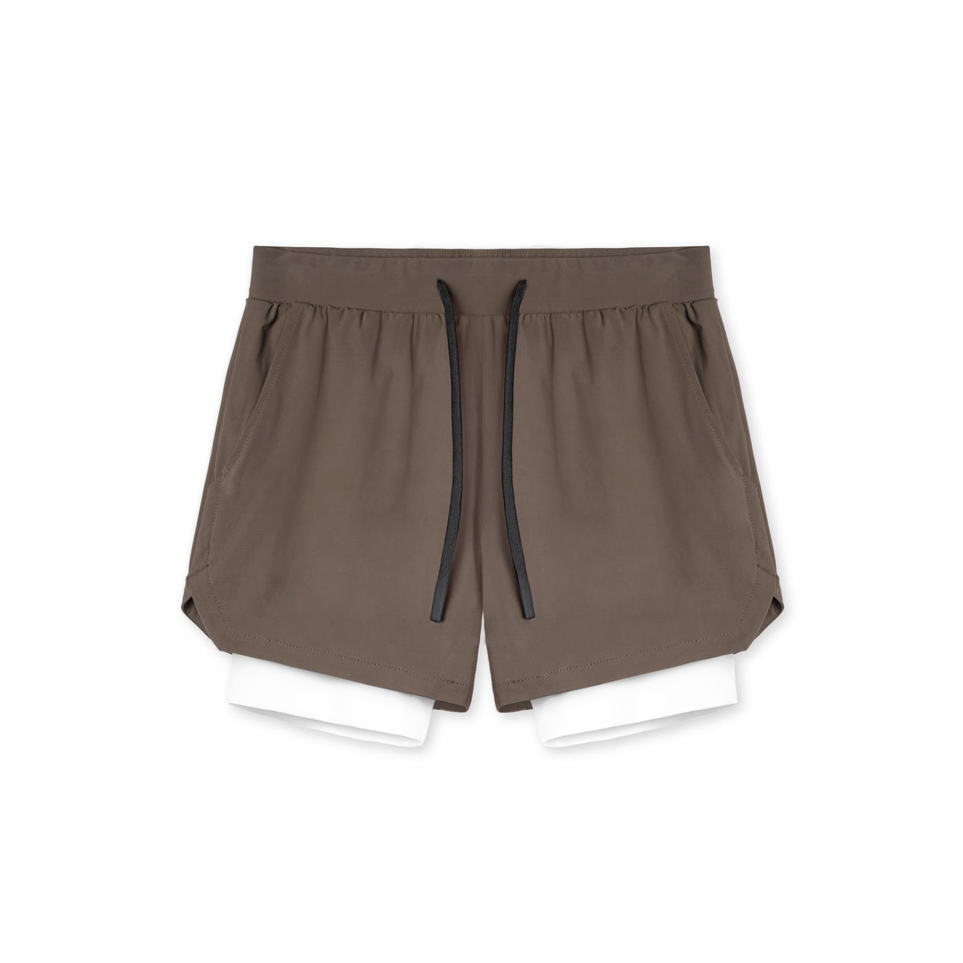 Men's Quick-Dry Double-Layer Basketball & Training Shorts — Stretch Nylon Fitness Shorts