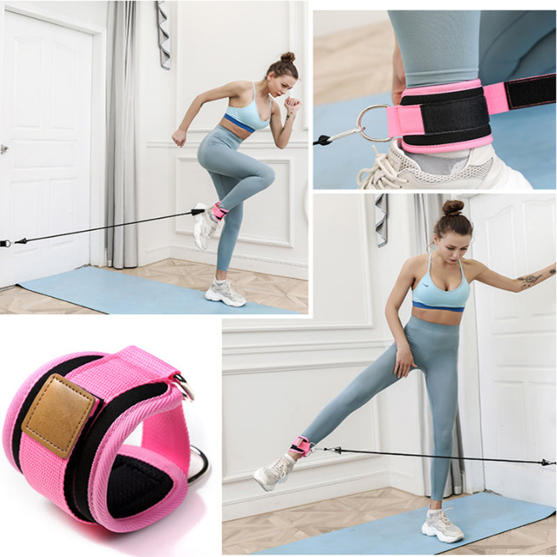 Resistance Bands with Ankle Straps – Booty, Leg & Thigh Training Set