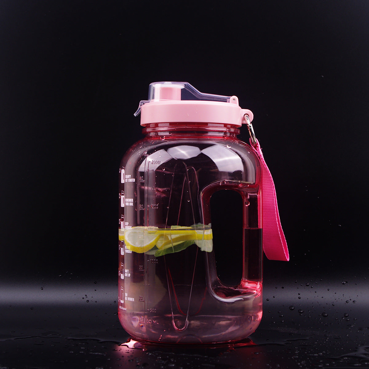2.2L Frosted Gradient Sports Water Bottle – Fitness & Outdoor