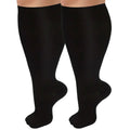 Plus-Size High Calf Compression Socks – Wide Calf Anti-Slip Nylon Pressure Socks 2XL–7XL