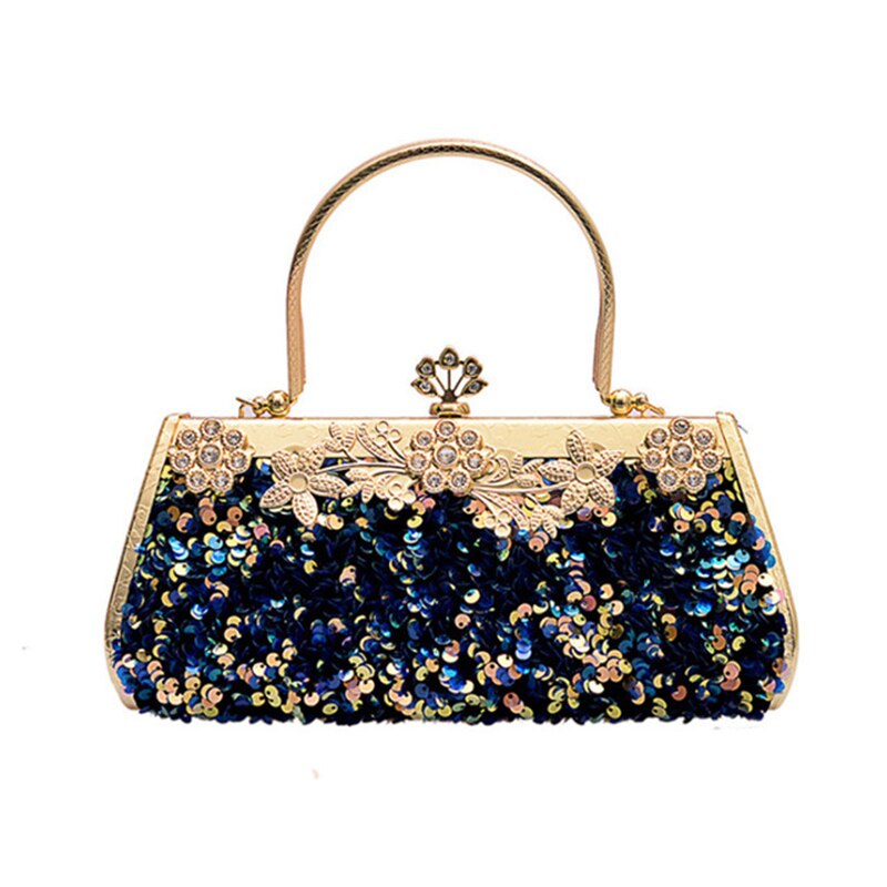 Sequin Rhinestone Evening Clutch