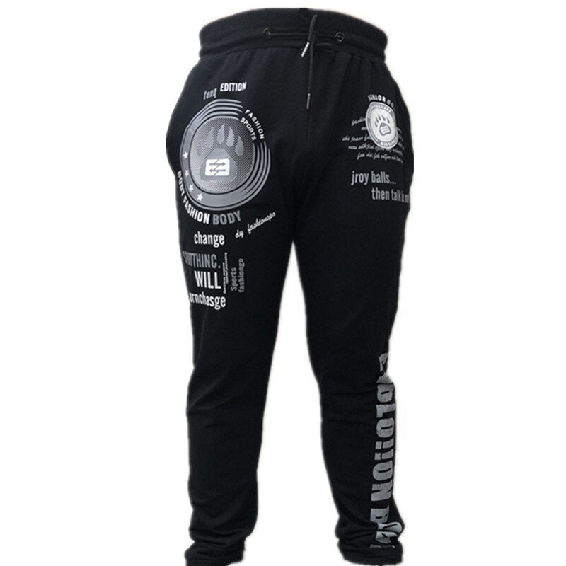 Men's Cotton Soft Harem Jogger Sweatpants – Gym Training Running Pants