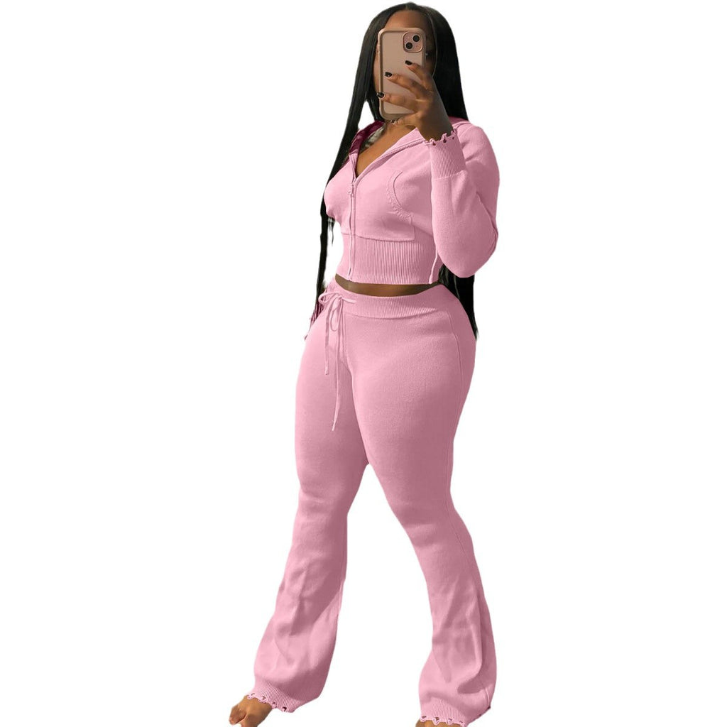 Women's 3D Knit Sweater & Pants Set