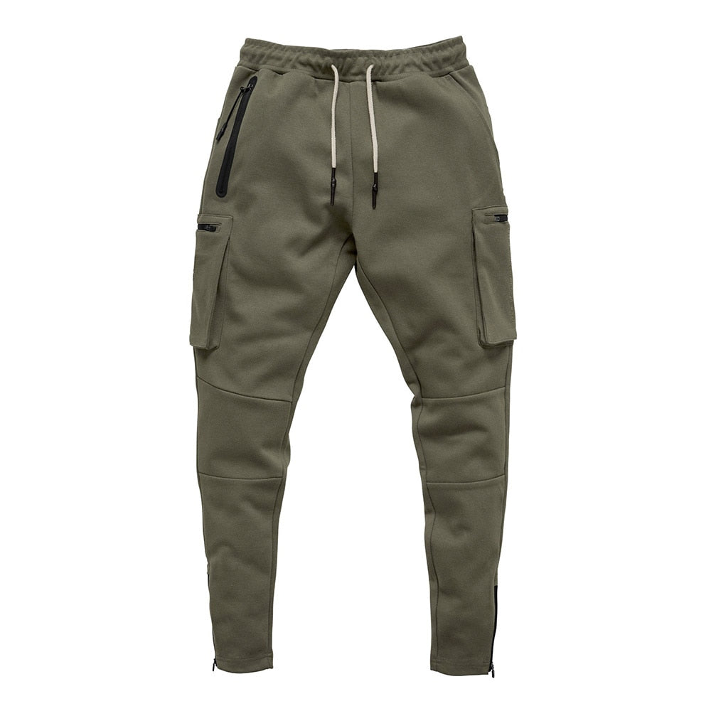 Men's Colour-Block Military Jogger Sweatpants