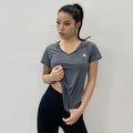 Women's Quick-Dry Short Sleeve Hoodie — Loose Breathable Fitness Training Top