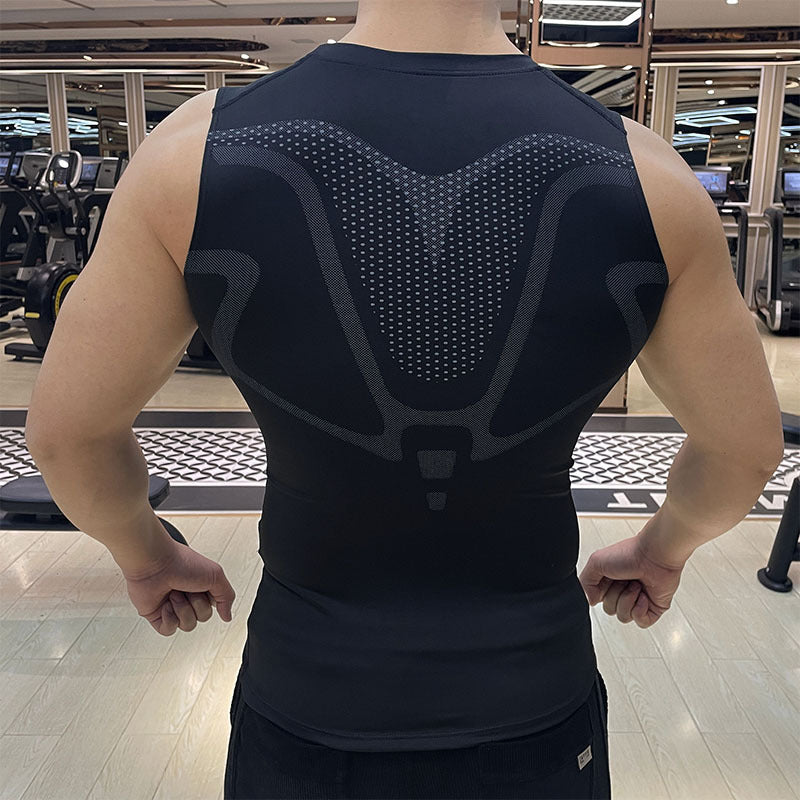 Men's Quick-Dry Sleeveless Running Vest — Breathable Fitness Tank Top
