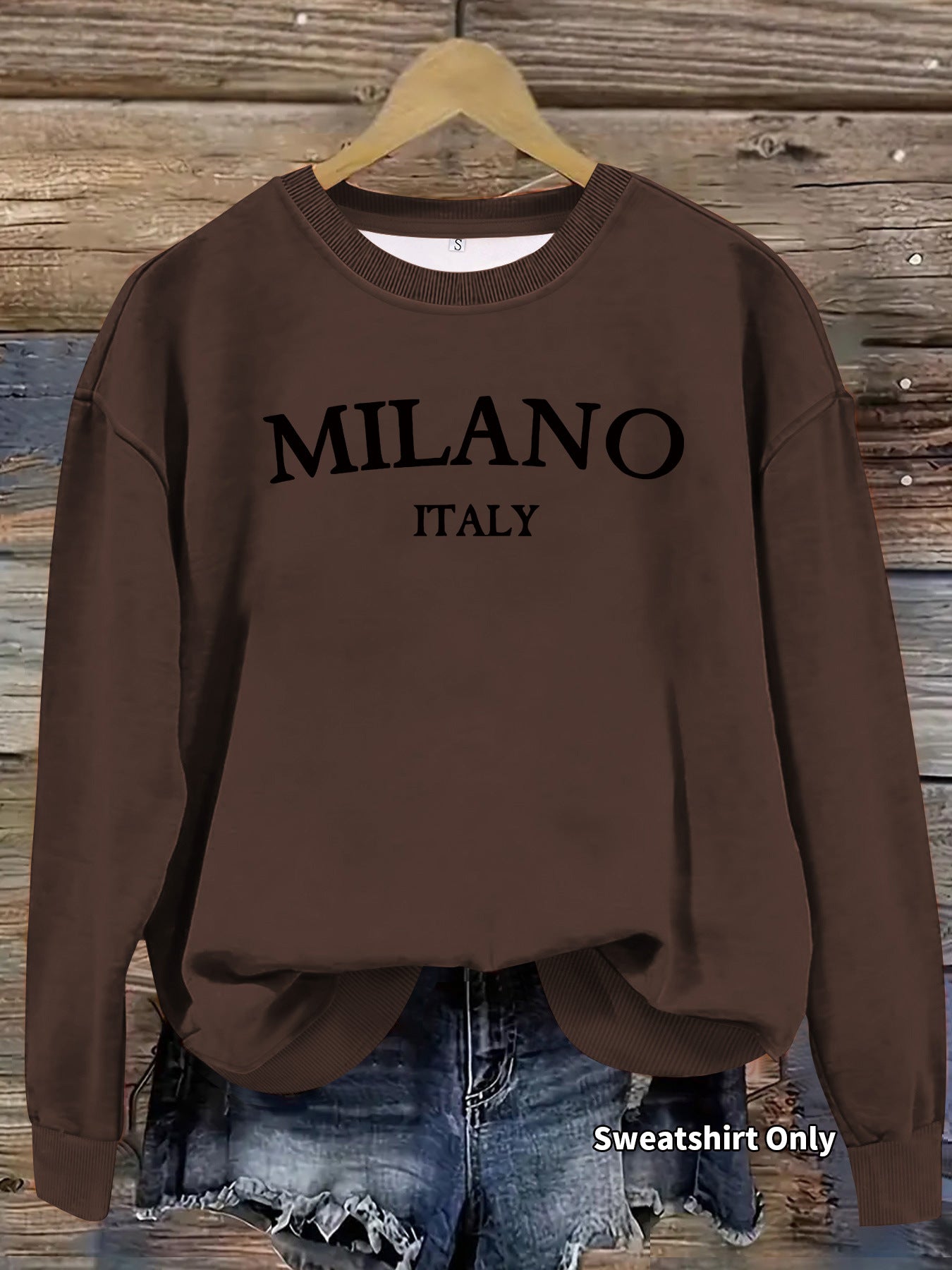 Women's Milano Print Long-Sleeve Sweatshirt