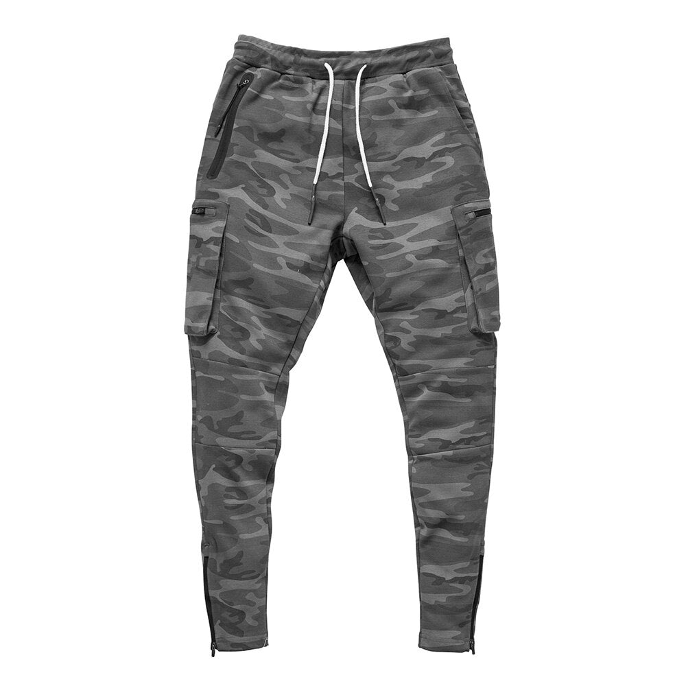 Men's Colour-Block Military Jogger Sweatpants