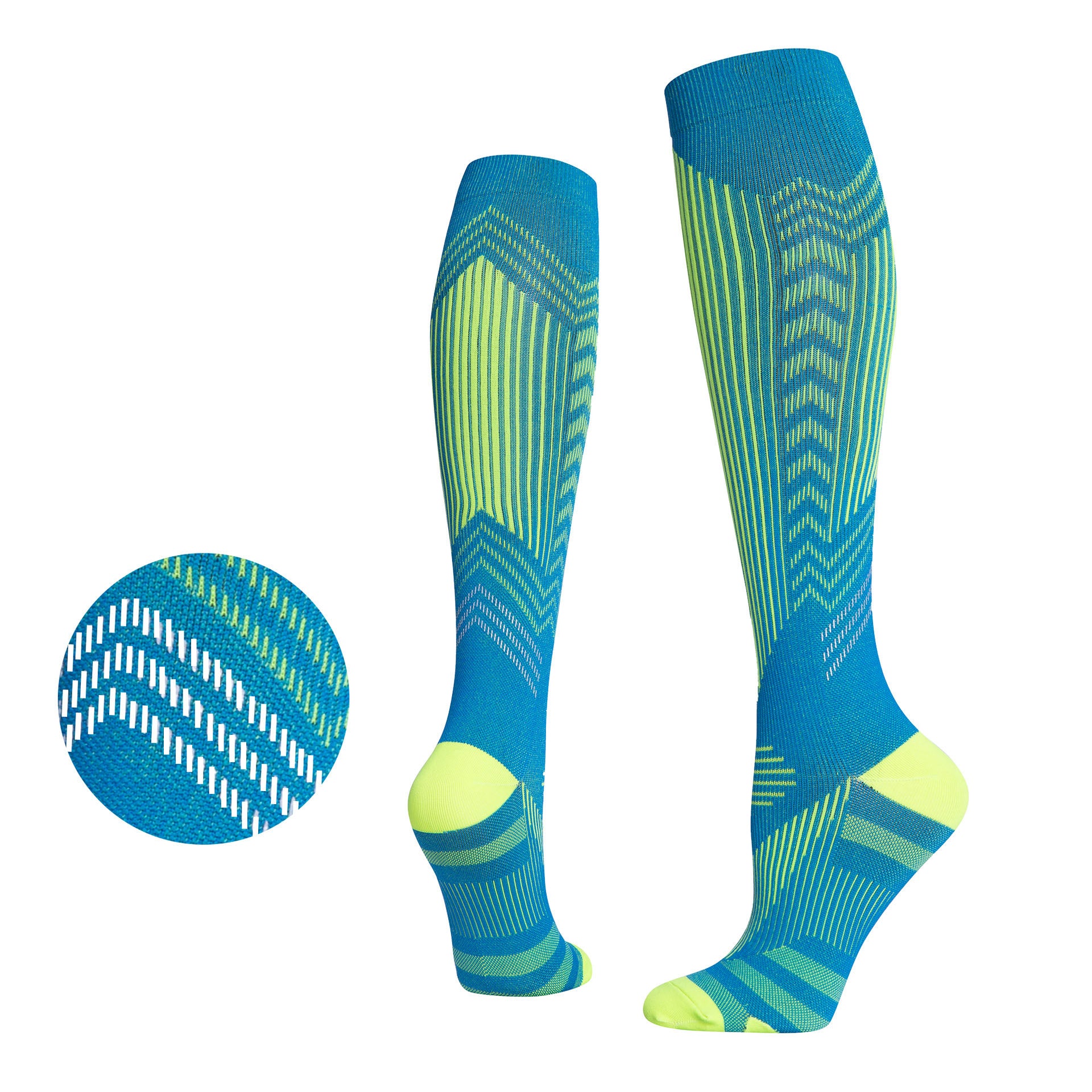 Reflective Compression Running Socks – High Leg Sports & Cycling Socks