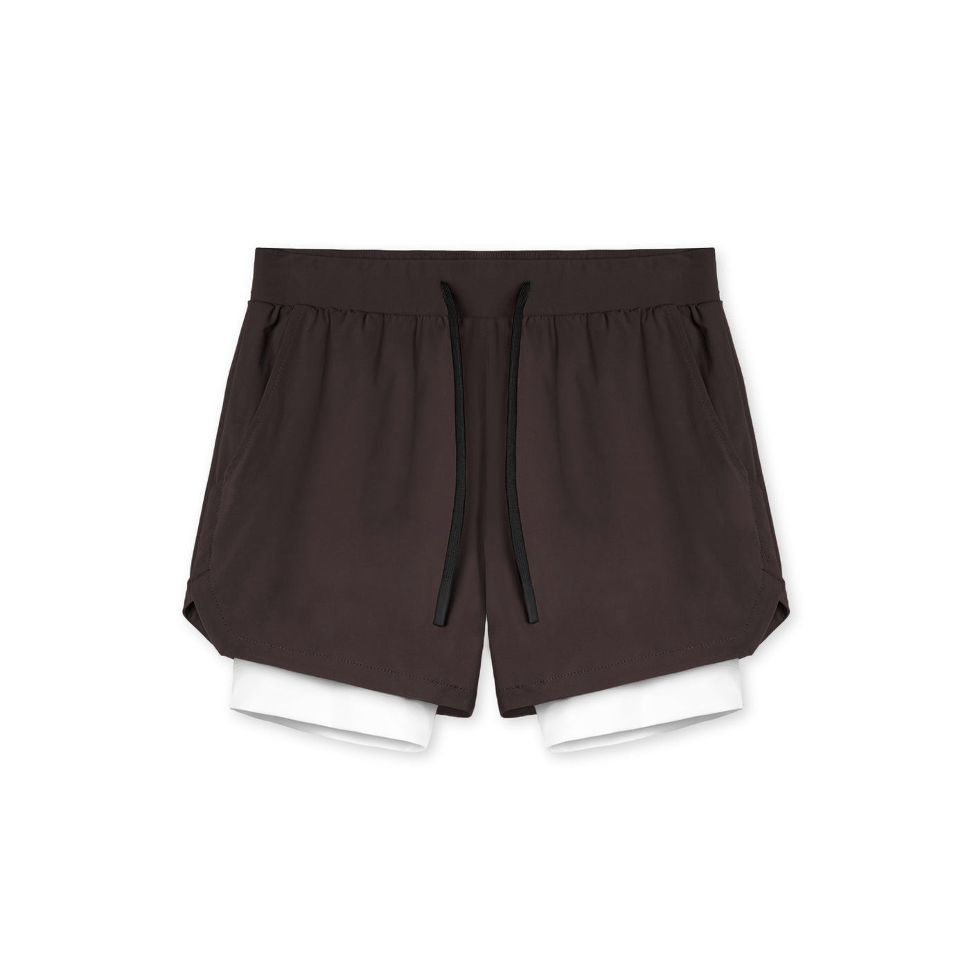 Men's Quick-Dry Double-Layer Basketball & Training Shorts — Stretch Nylon Fitness Shorts