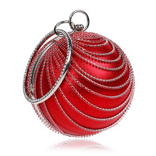 Crystal Ball Tassel Evening Clutch
