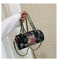 Graffiti Cylindrical Crossbody Bag