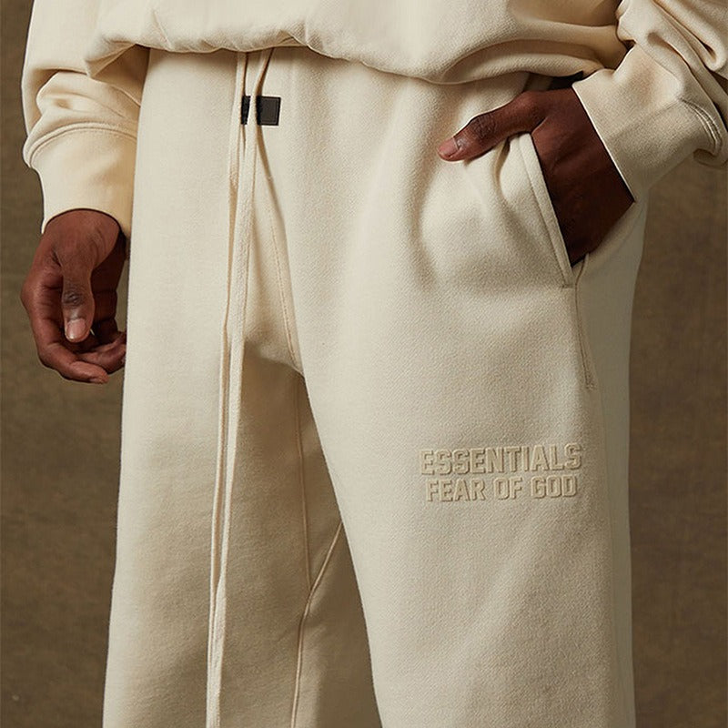 Double Line Silicone Letter Loose Jogger Pants