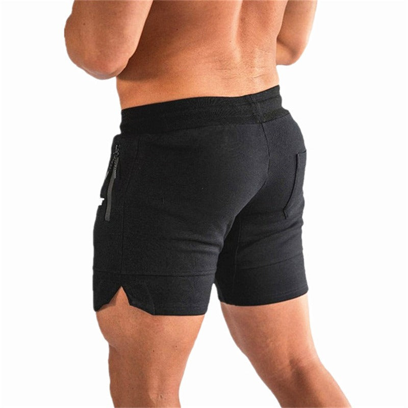 Men's Running Zipper Pocket Shorts — Mesh Breathable Fitness Training & Beach Shorts