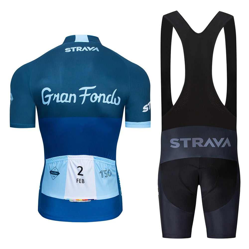 Men's Pro Team Cycling Jersey & Bib Shorts Set – Short & Long Sleeve