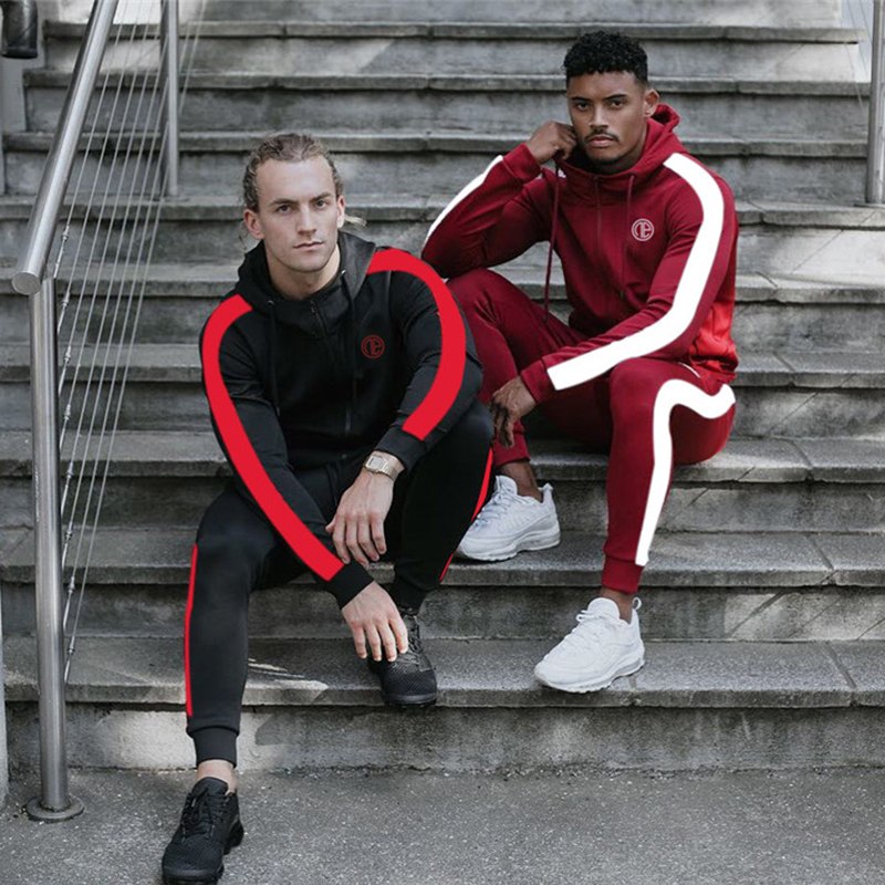 Men's Cotton Sport Tracksuit Set – Hoodie & Jogger Pants