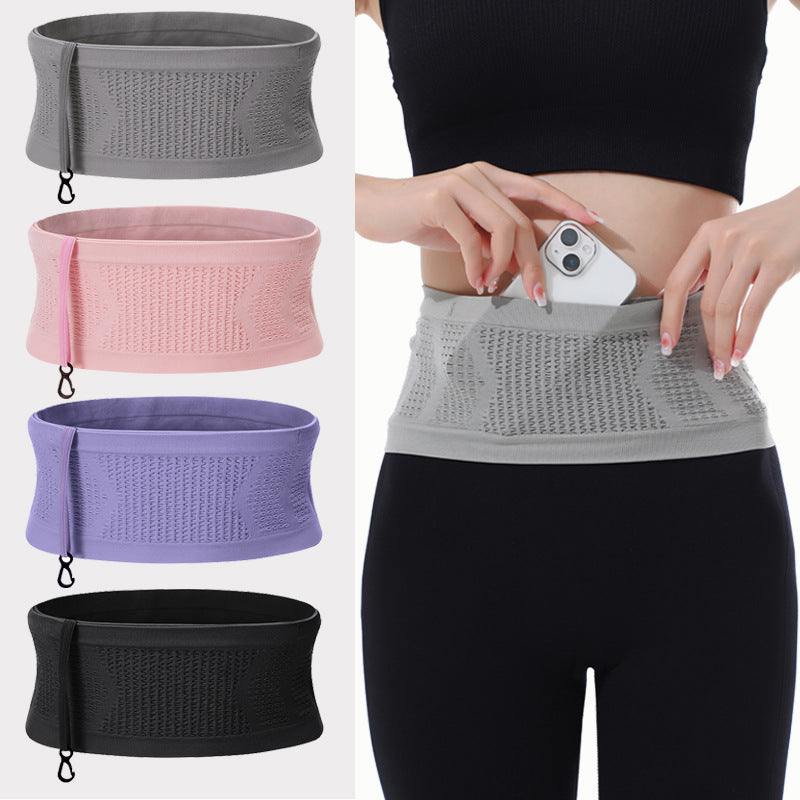 Breathable Running & Cycling Waist Bag – Large Capacity Sports Belt Bag with Hook