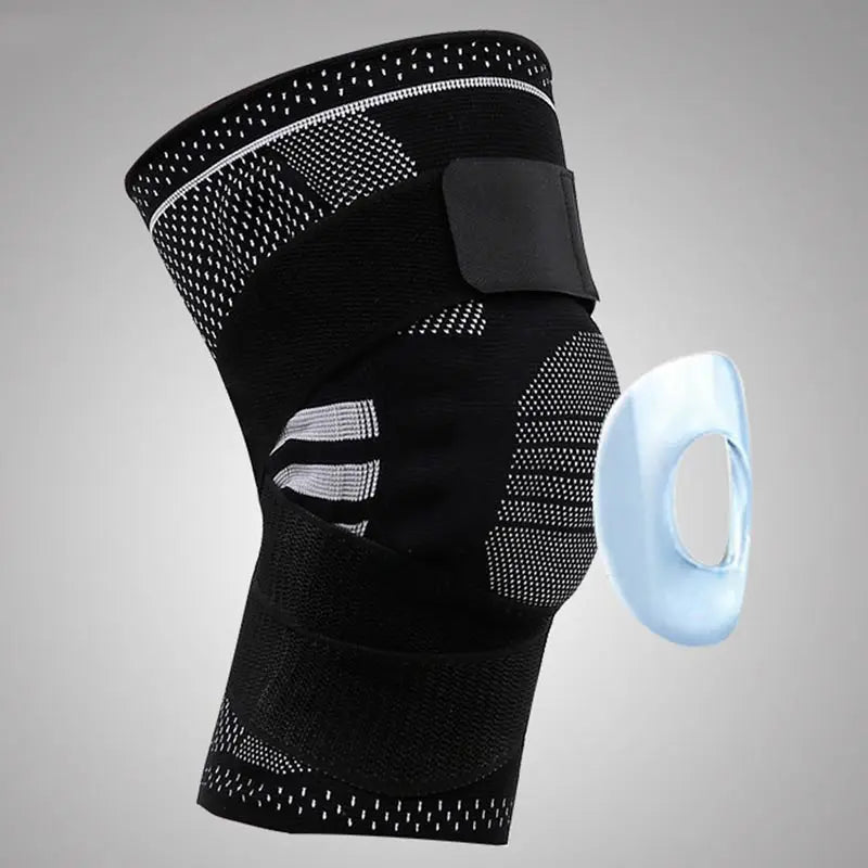 Professional Knee Brace with Detachable Elastic Belt & Silica Gel Pad – S/M/L/XL