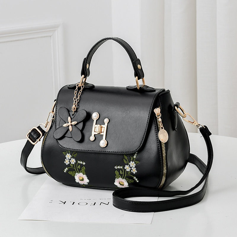 Women's PU Leather Bucket Shoulder Bag