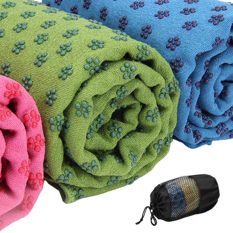 Non-Slip Yoga Mat Cover Towel – 183x63cm, 10 Colours