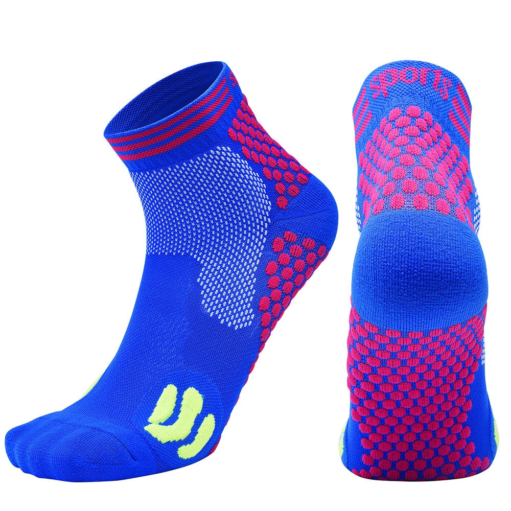 Unisex Compression Sports Socks 10-15mmHg – Breathable Cotton Nylon Running & Cycling Socks