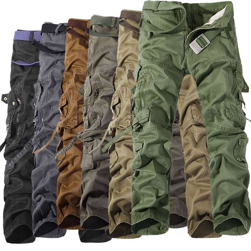 Men's Multi-Pocket Military Cargo Pants