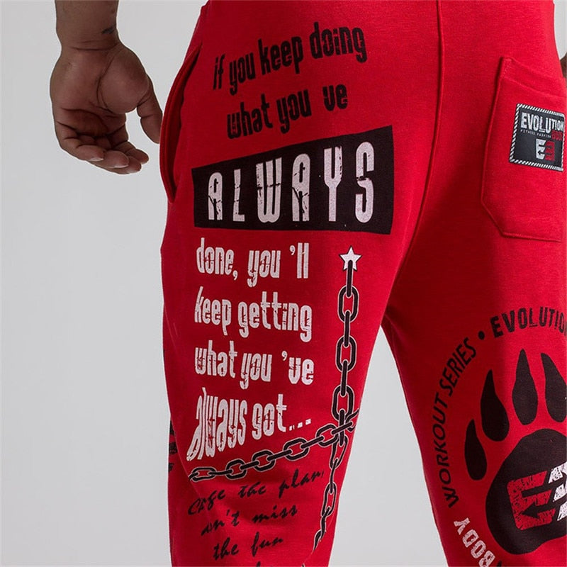 Men's Cotton Soft Harem Jogger Sweatpants – Gym Training Running Pants